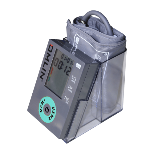 Upper Arm Blood Pressure Monitor + Alarm + Travel Clock BPM MED8
