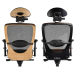 Office Swivel Chair ERGOTEC SYNCHRO PRO - Fabric