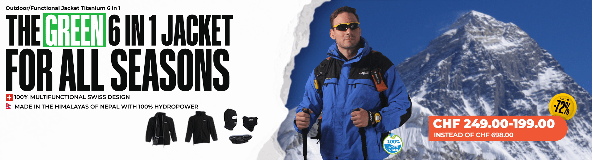 Outdoor/Functional Jacket TITANIUM 6 IN 1 - Men